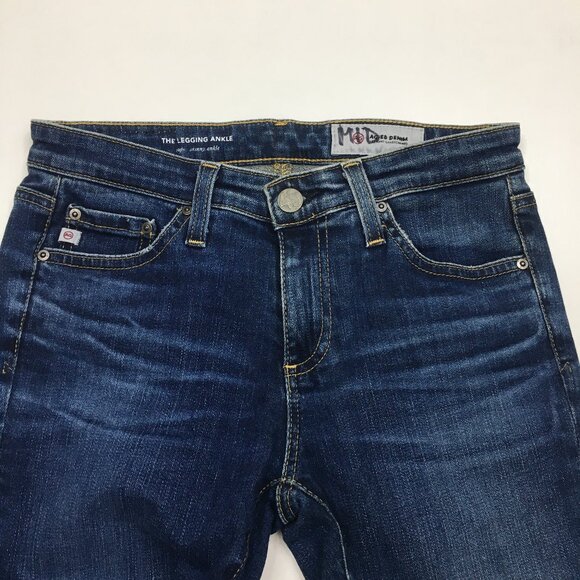 ADRIANO GOLDSCHMIED 5 Pocket Medium/Dark The Legging Super Skinny Ankle Jeans - Picture 4 of 11